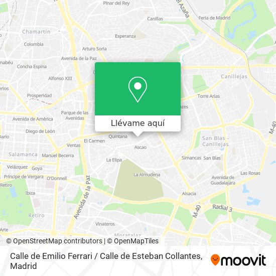 Mapa Calle de Emilio Ferrari / Calle de Esteban Collantes