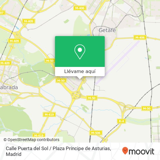 Mapa Calle Puerta del Sol / Plaza Príncipe de Asturias