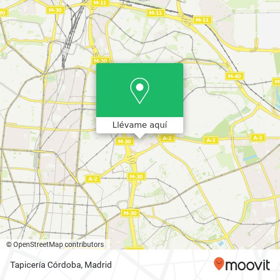 Mapa Tapicería Córdoba