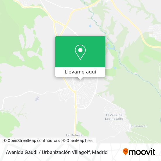 Mapa Avenida Gaudi / Urbanización Villagolf