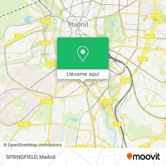 Mapa SPRINGFIELD