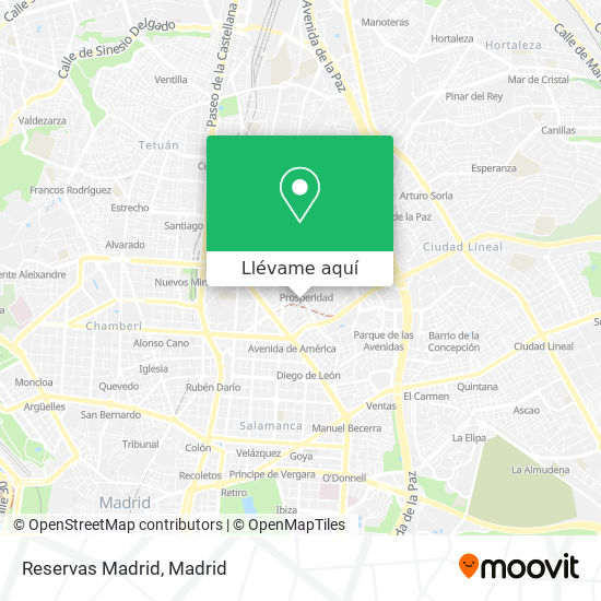 Mapa Reservas Madrid