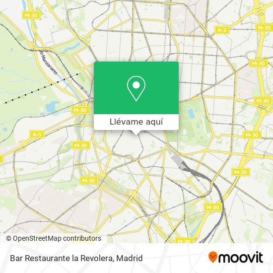 Mapa Bar Restaurante la Revolera