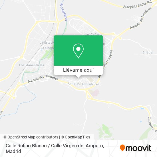 Mapa Calle Rufino Blanco / Calle Virgen del Amparo