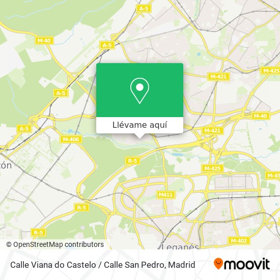 Mapa Calle Viana do Castelo / Calle San Pedro