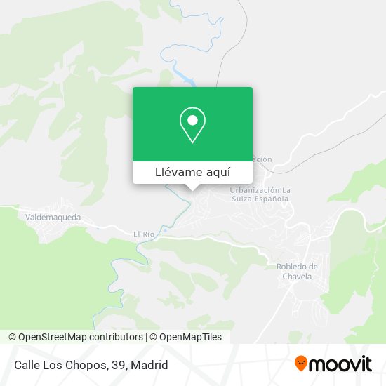 Mapa Calle Los Chopos, 39
