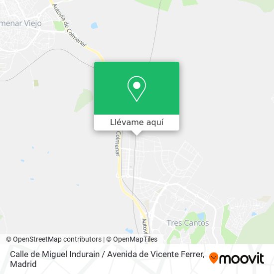 Mapa Calle de Miguel Indurain / Avenida de Vicente Ferrer