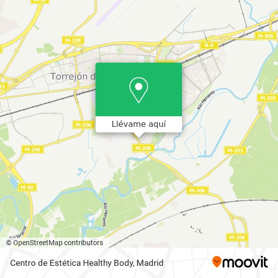 Mapa Centro de Estética Healthy Body