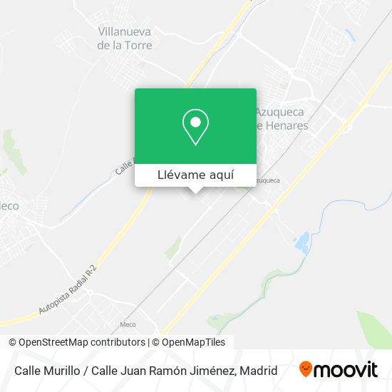 Mapa Calle Murillo / Calle Juan Ramón Jiménez