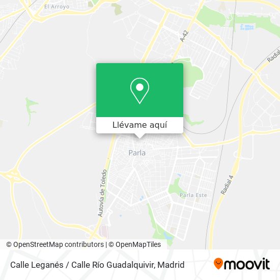 Mapa Calle Leganés / Calle Río Guadalquivir