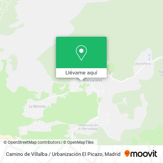 Mapa Camino de Villalba / Urbanización El Picazo
