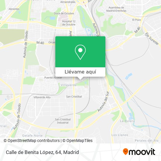 Mapa Calle de Benita López, 64