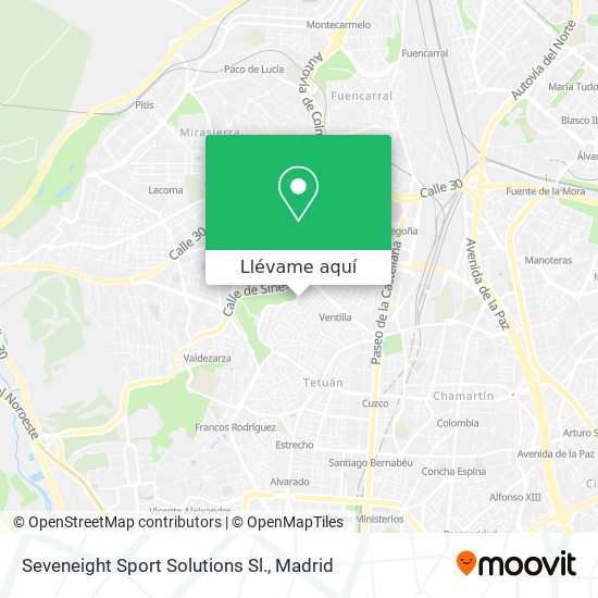 Mapa Seveneight Sport Solutions Sl.