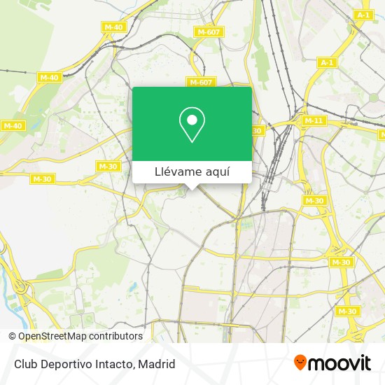 Mapa Club Deportivo Intacto