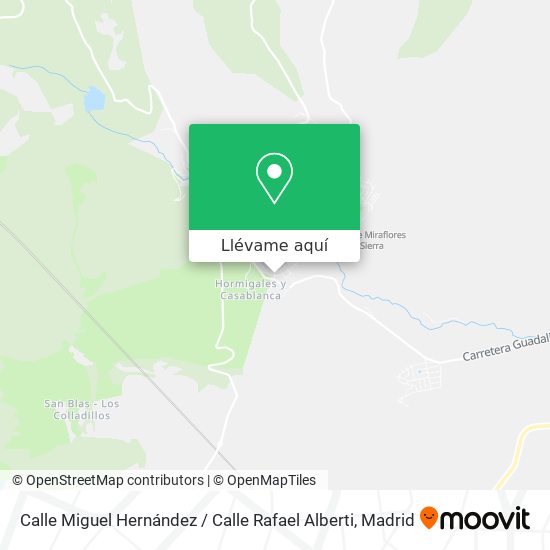 Mapa Calle Miguel Hernández / Calle Rafael Alberti
