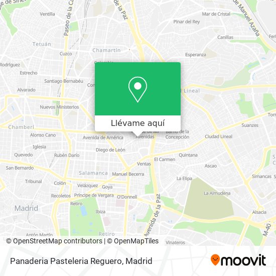 Mapa Panaderia Pasteleria Reguero
