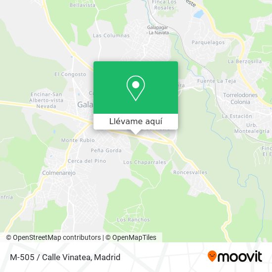 Mapa M-505 / Calle Vinatea