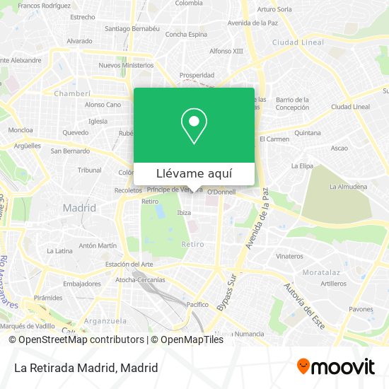Mapa La Retirada Madrid