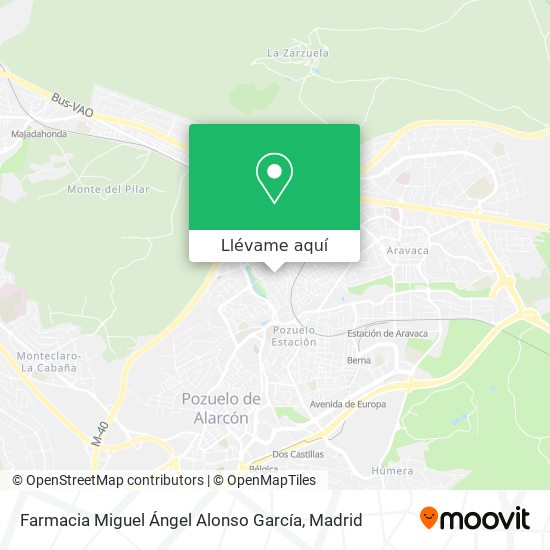Mapa Farmacia Miguel Ángel Alonso García