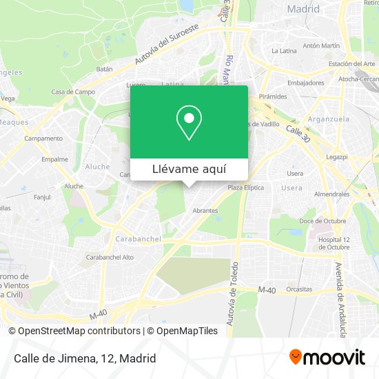 Mapa Calle de Jimena, 12