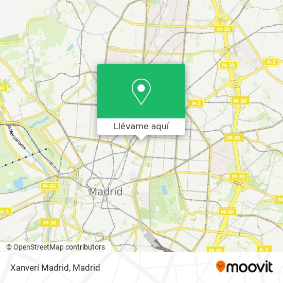 Mapa Xanverí Madrid