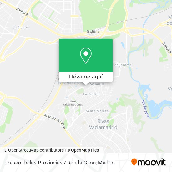 Mapa Paseo de las Provincias / Ronda Gijón