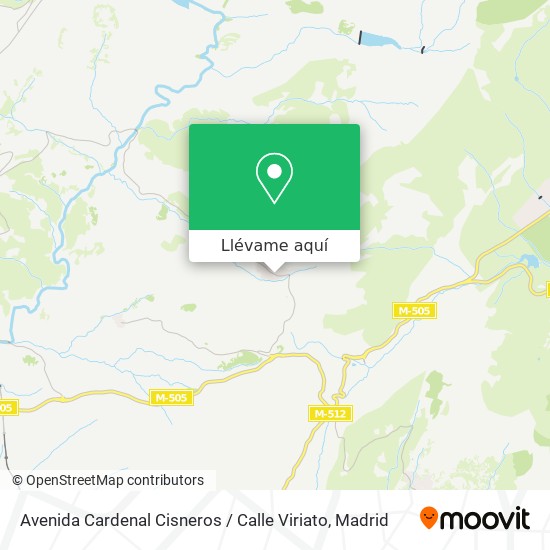 Mapa Avenida Cardenal Cisneros / Calle Viriato