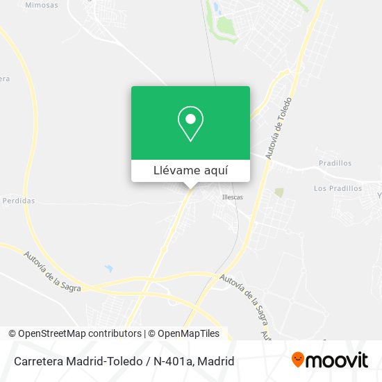 Mapa Carretera Madrid-Toledo / N-401a