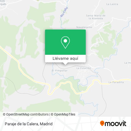 Mapa Paraje de la Calera