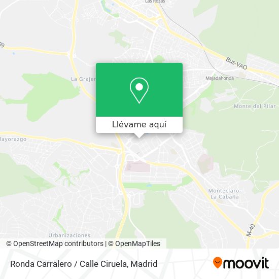 Mapa Ronda Carralero / Calle Ciruela