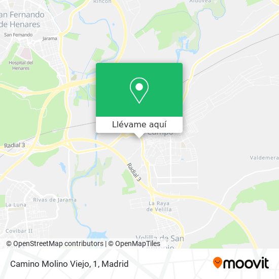 Mapa Camino Molino Viejo, 1