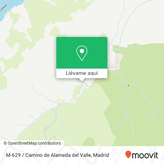 Mapa M-629 / Camino de Alameda del Valle