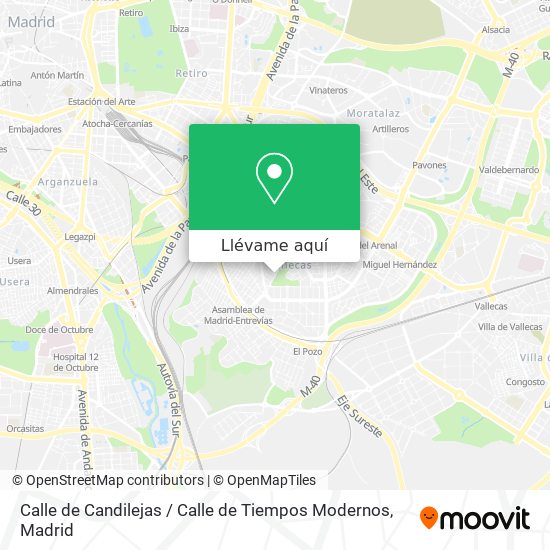 Mapa Calle de Candilejas / Calle de Tiempos Modernos