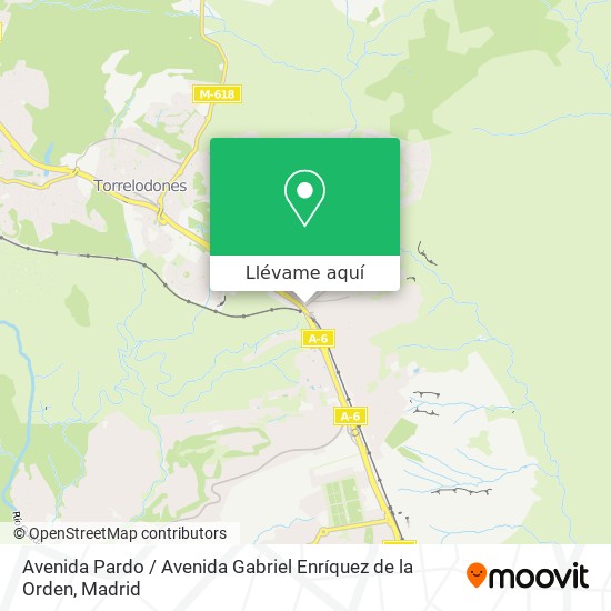 Mapa Avenida Pardo / Avenida Gabriel Enríquez de la Orden