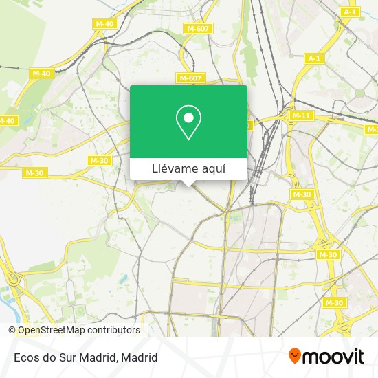 Mapa Ecos do Sur Madrid