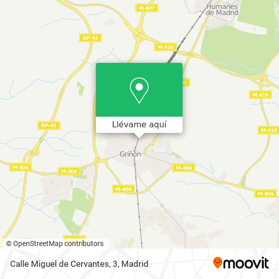 Mapa Calle Miguel de Cervantes, 3