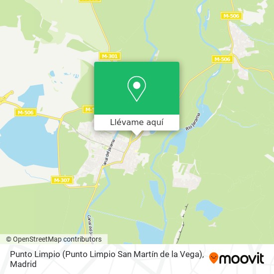 Mapa Punto Limpio (Punto Limpio San Martín de la Vega)