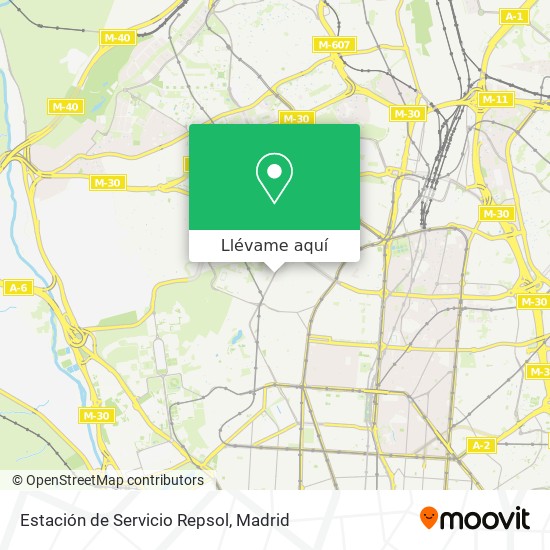 Mapa Estación de Servicio Repsol