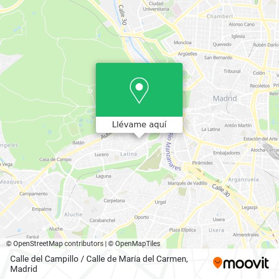 Mapa Calle del Campillo / Calle de María del Carmen
