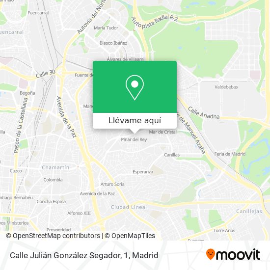 Mapa Calle Julián González Segador, 1