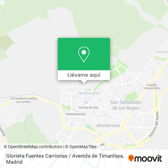 Mapa Glorieta Fuentes Carrionas / Avenida de Timanfaya