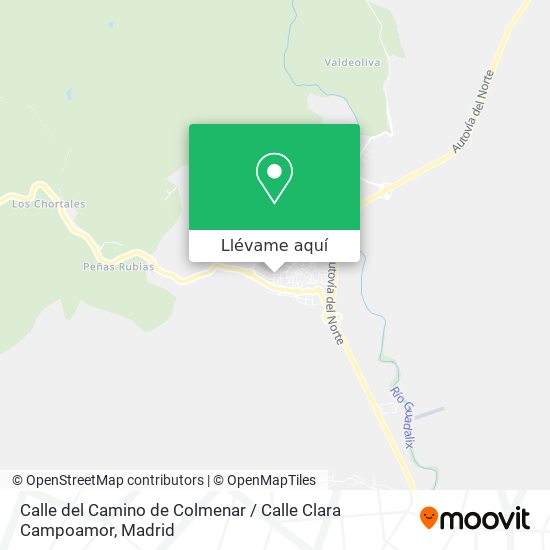 Mapa Calle del Camino de Colmenar / Calle Clara Campoamor
