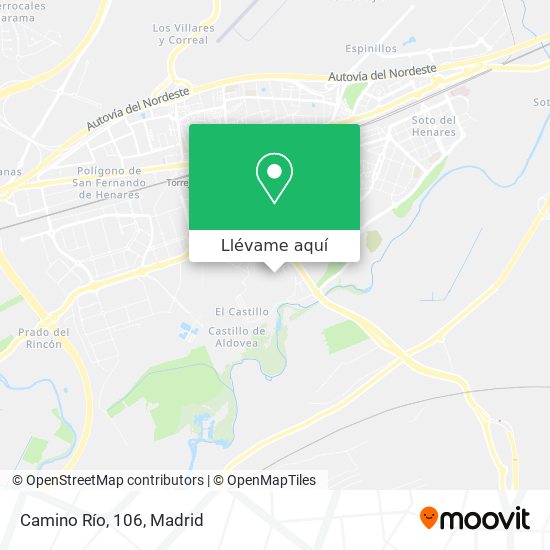 Mapa Camino Río, 106