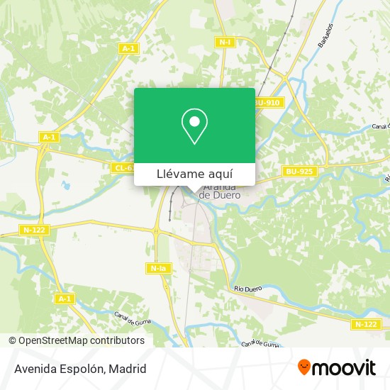 Mapa Avenida Espolón