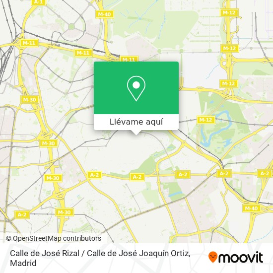 Mapa Calle de José Rizal / Calle de José Joaquín Ortiz