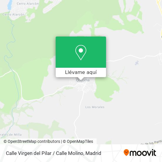 Mapa Calle Virgen del Pilar / Calle Molino