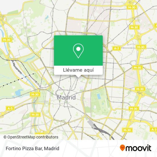 Mapa Fortino Pizza Bar