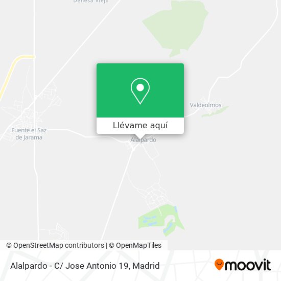 Mapa Alalpardo - C/ Jose Antonio 19