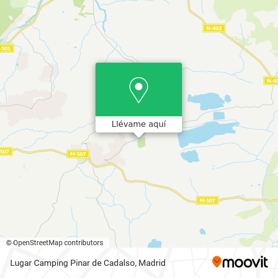 Mapa Lugar Camping Pinar de Cadalso