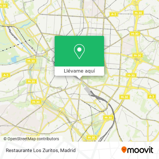 Mapa Restaurante Los Zuritos